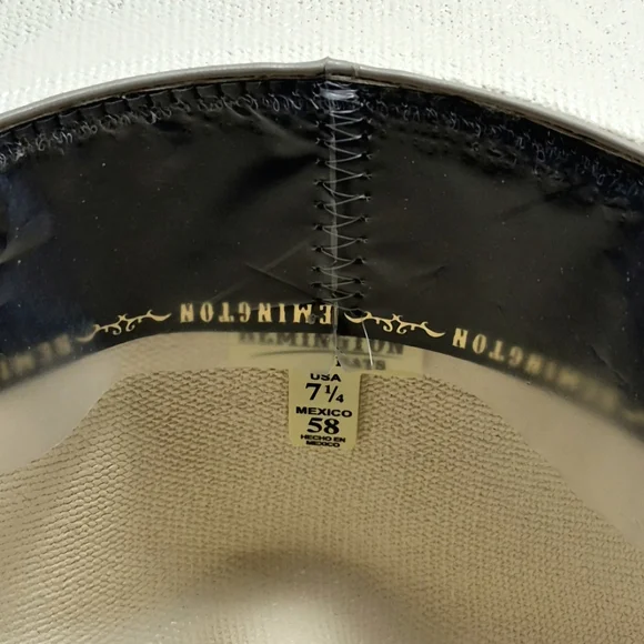 NWOT Remington 50X "Arma tu Instinto" Vented Straw Cowboy Hat Vented Cowboy - Picture 14 of 16